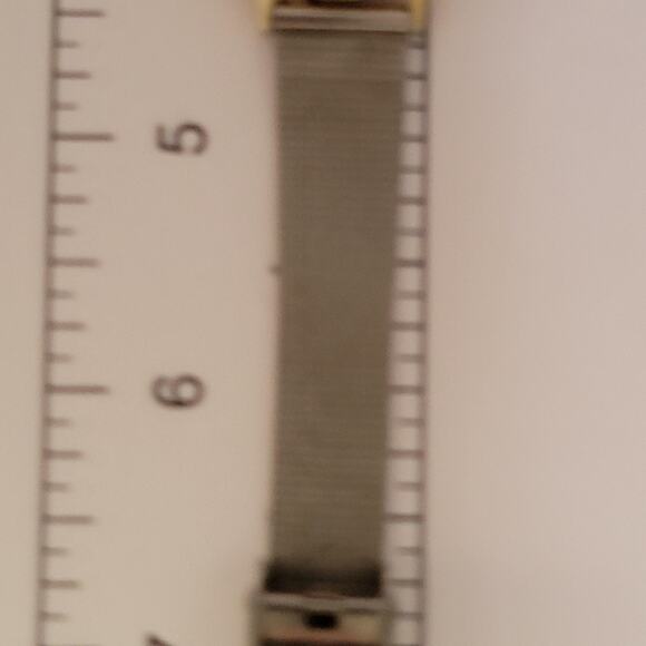 Skagen Womens Watch Silver Dial Gold Case Silver Mesh Bracelet Date 165GS main image 12